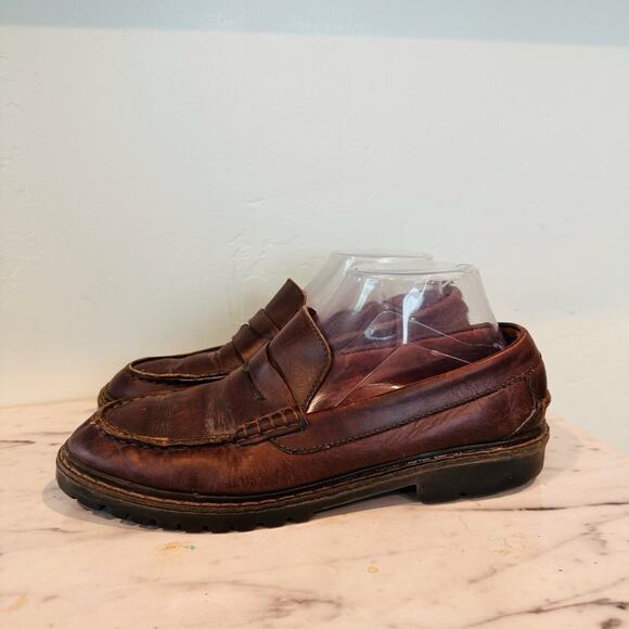 Eddie Bauer Other - Eddie Bauer Brown Leather Loafers Men’s Size 9